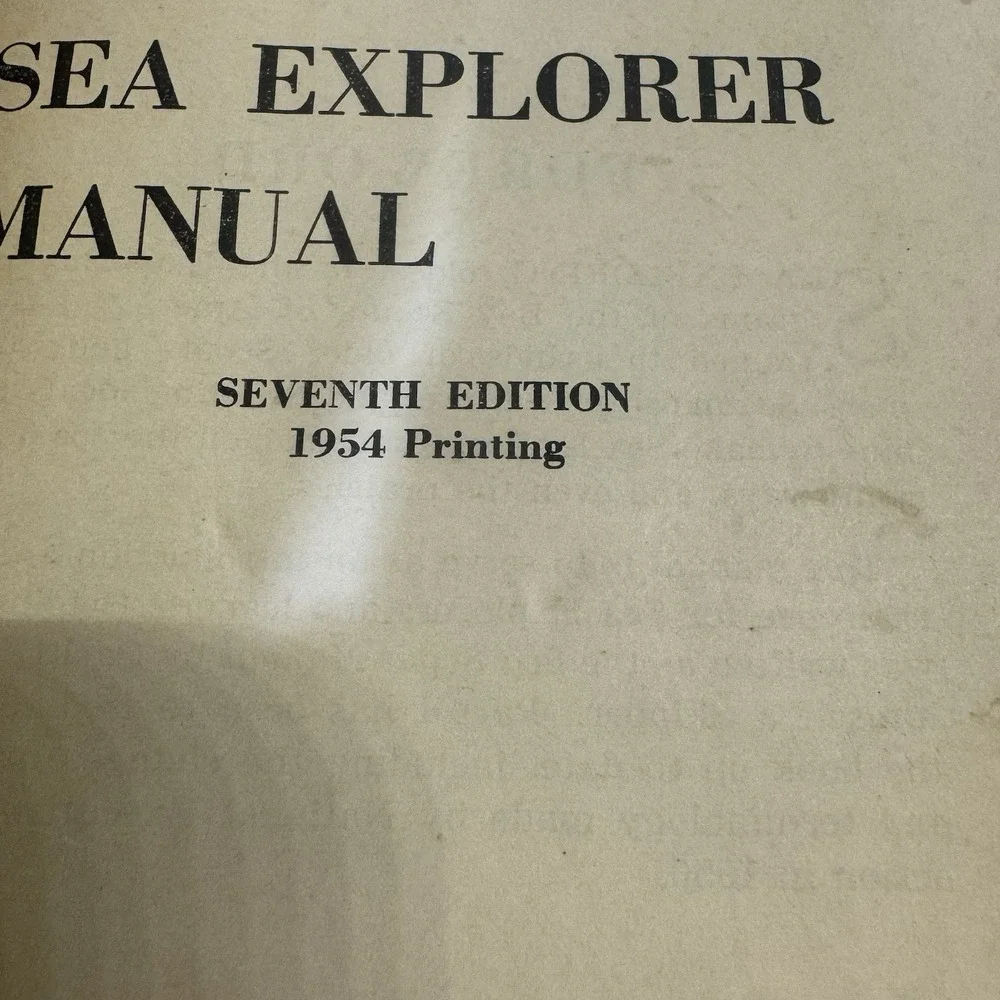 SEA EXPLORER MANUAL Boy Scouts of‎ America 7th Edition 1954, paperback